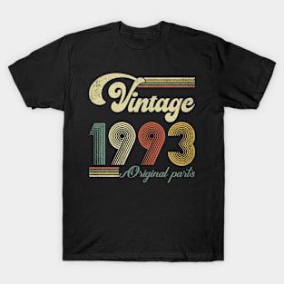 Retro Vintage 1993 31st Birthday Gift Men Women 31 Years Old T-Shirt